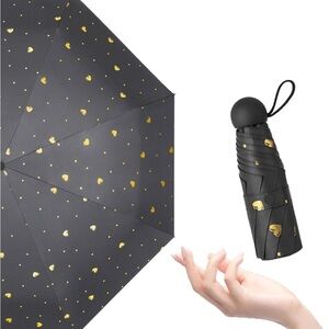 Portable black umbrella